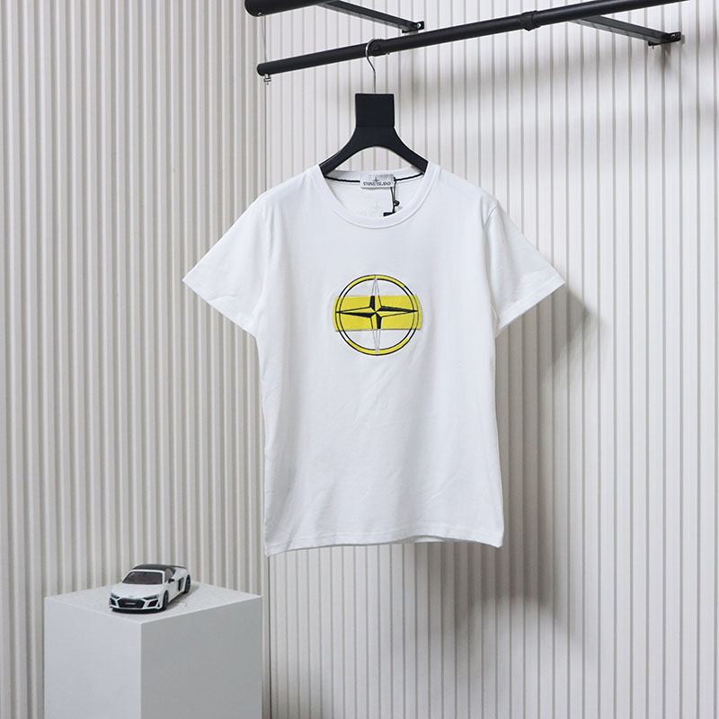 Stone Island Logo T-shirt Black and White 