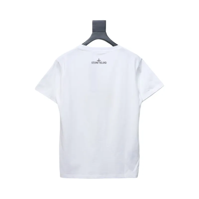 Stone Island Logo T-shirt Black and White 