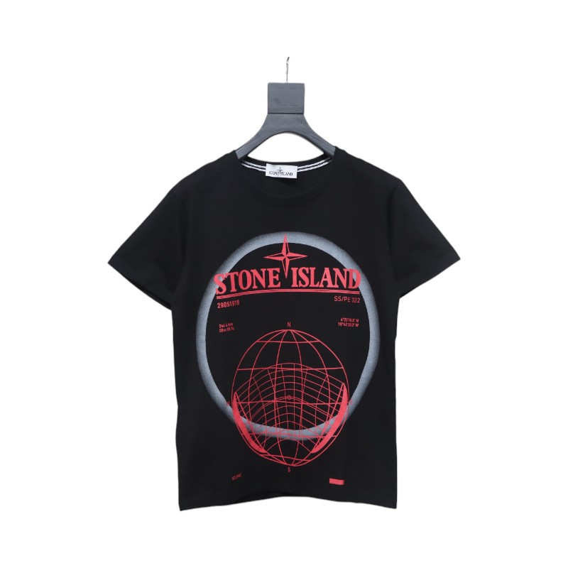 Stone Island T-shirt Black White 