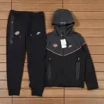 Nike Sportswear x Central Cee Tech Fleece Hoodie & Joggers Set Black/Metallic Red Bronze