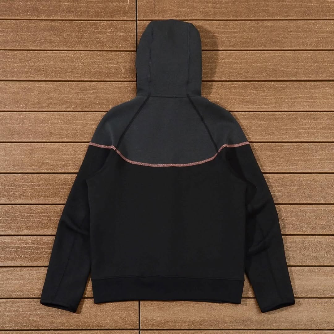 Nike Sportswear x Central Cee Tech Fleece Hoodie & Joggers Set Black/Metallic Red Bronze