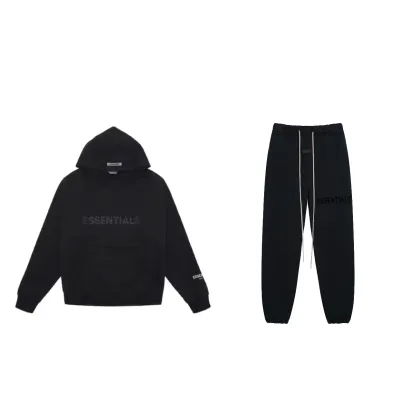 Fear of God FOG Essentials Black Tracksuit  01