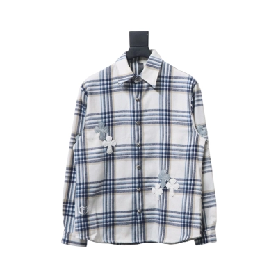 Chrome Hearts CH Flannel White Blue 01