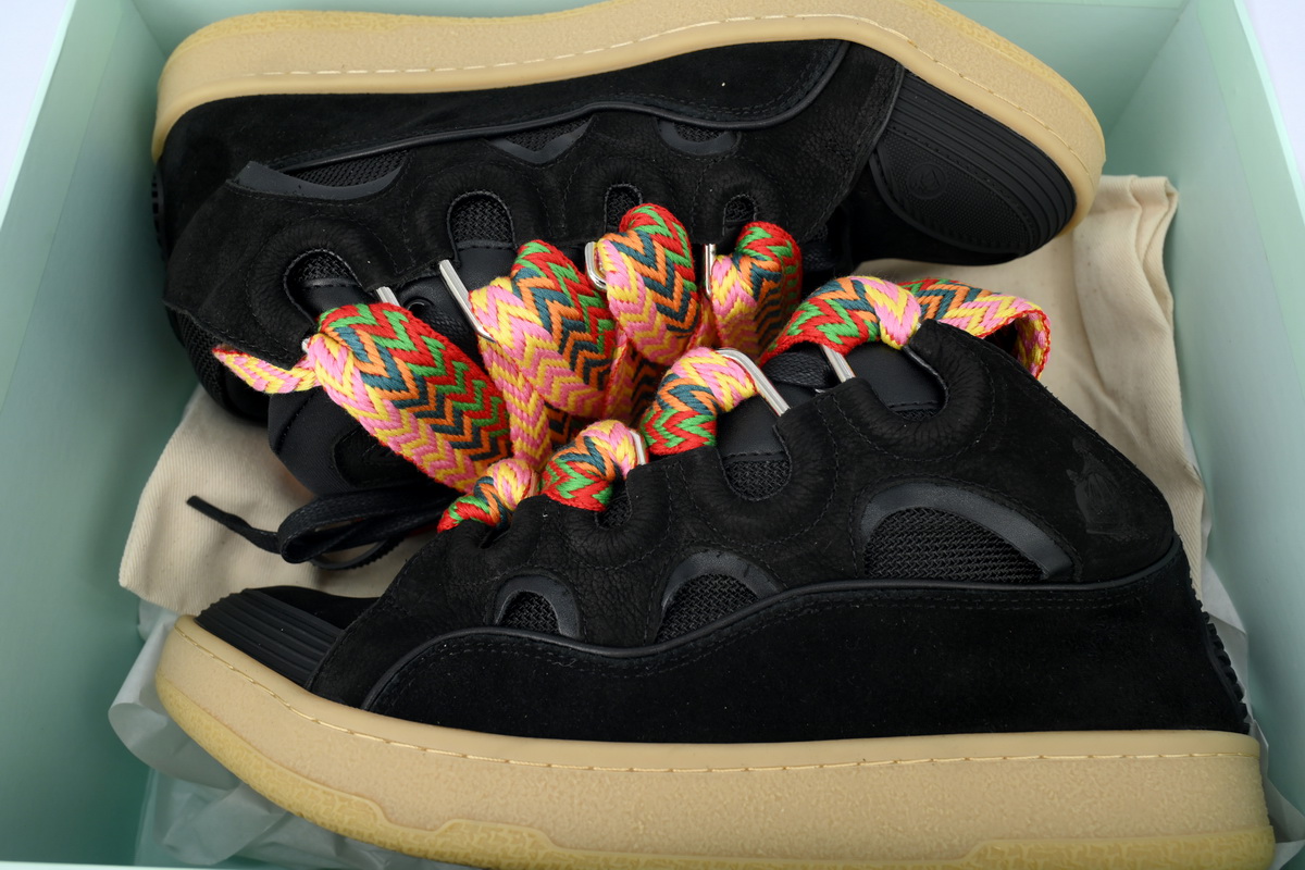 lanvin leather black curb