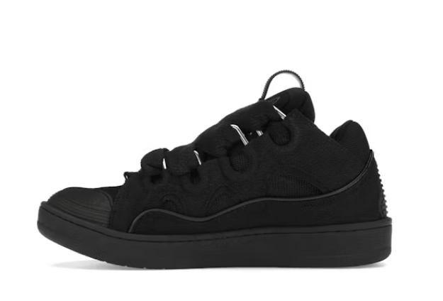 Lanvin Leather Curb Triple Black