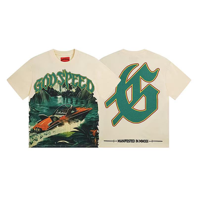 Godspeed Miami Boat Men T-Shirt 