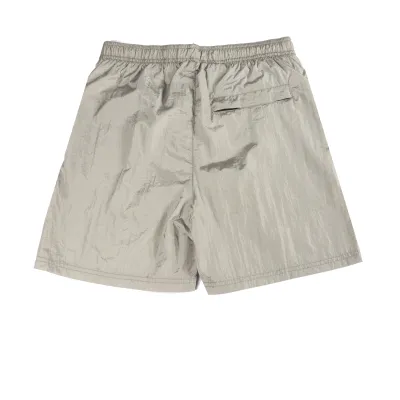 Stone Island Compass-badge Crinkled Shorts Grey 02