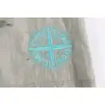 Stone Island Compass-badge Crinkled Shorts Grey
