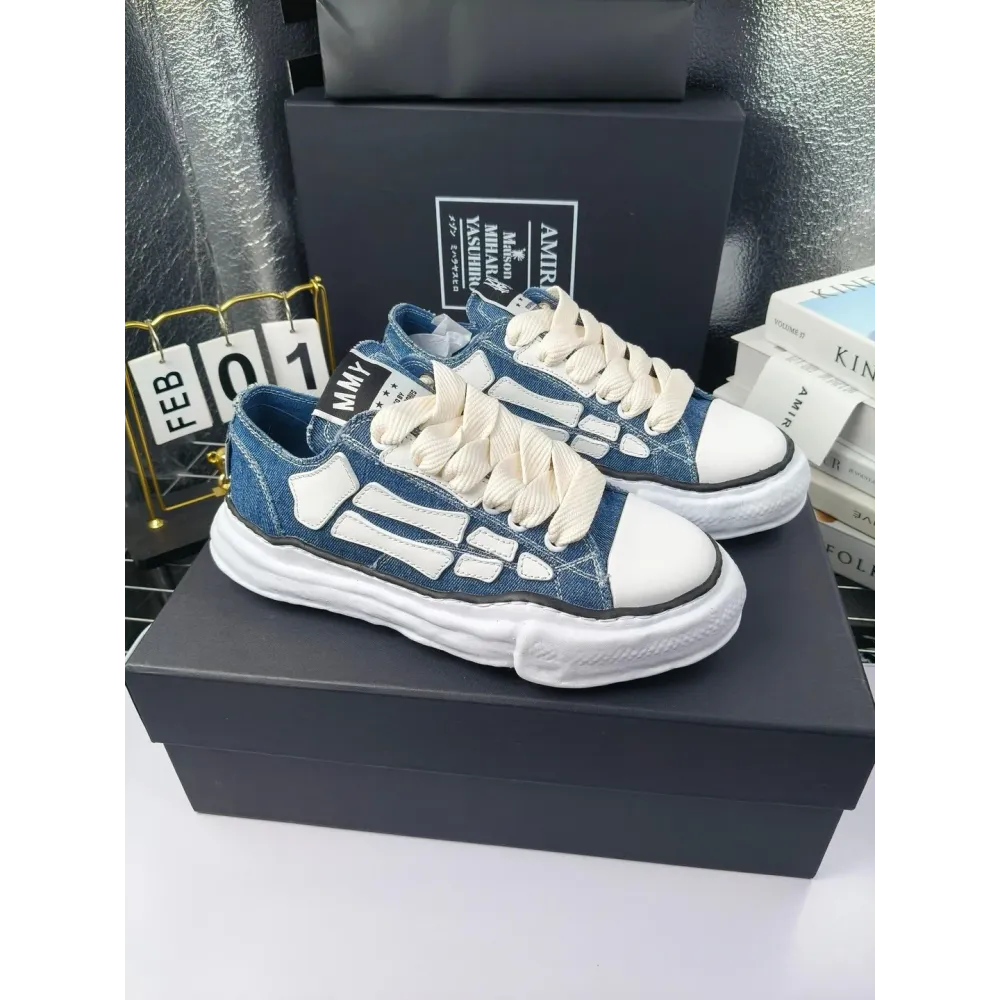 AMIRI MMY Bones x Maison Mihara Yasuhiro Denim Blue