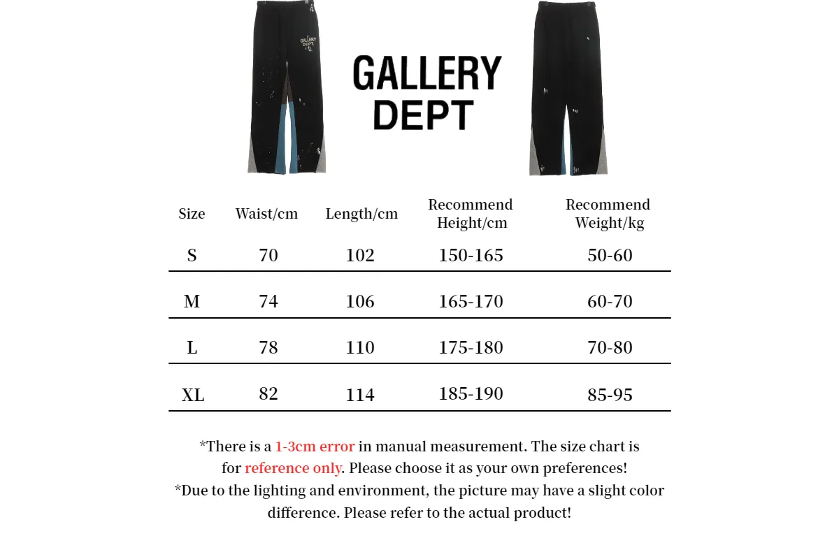  Gallery Dept. Painted Flare Sweatpants Royal Blues