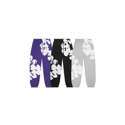 Denim Tears Big Cotton Wreath Sweatpants 01