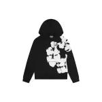 Denim Tears Big Cotton Wreath Sweatshirt Black