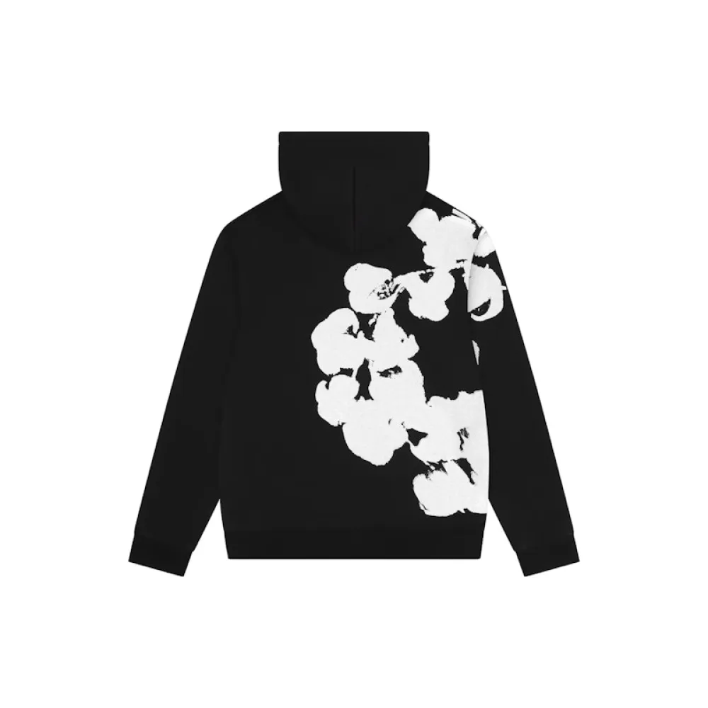 Denim Tears Big Cotton Wreath Sweatshirt Black