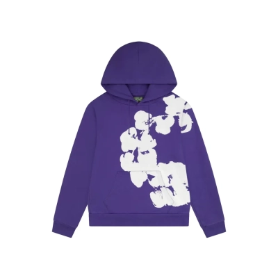Denim Tears Big Cotton Wreath Sweatshirt Purple 01