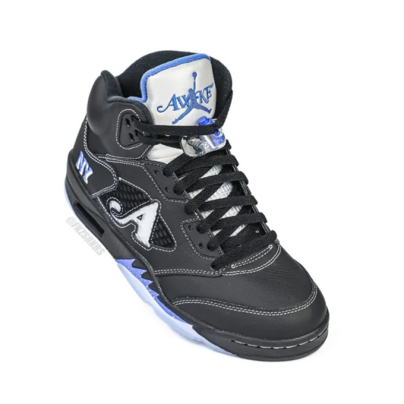 Awake NY x Air Jordan 5 Black/Racer Blue