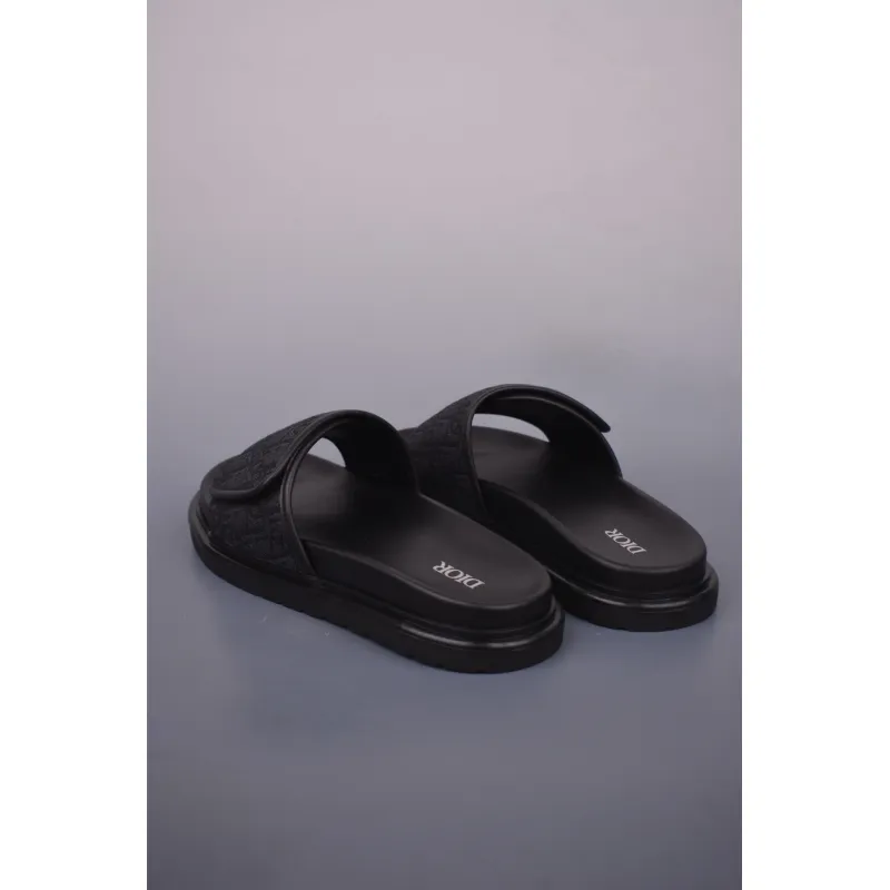 Dior H-Town Sandal All Black 