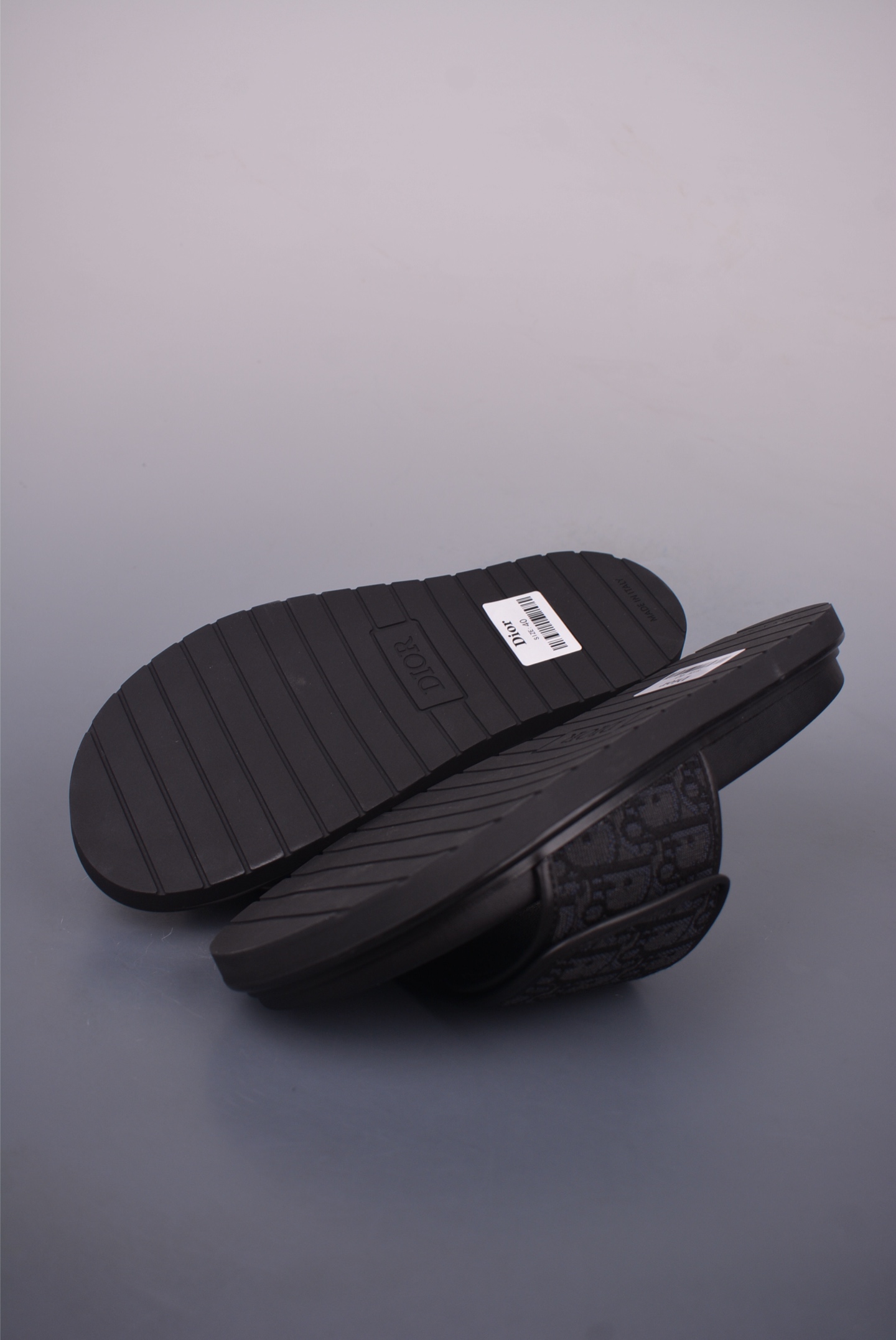 Dior H-Town Sandal All Black 