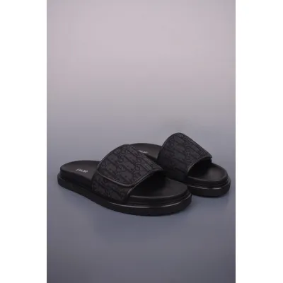 Dior H-Town Sandal All Black  01