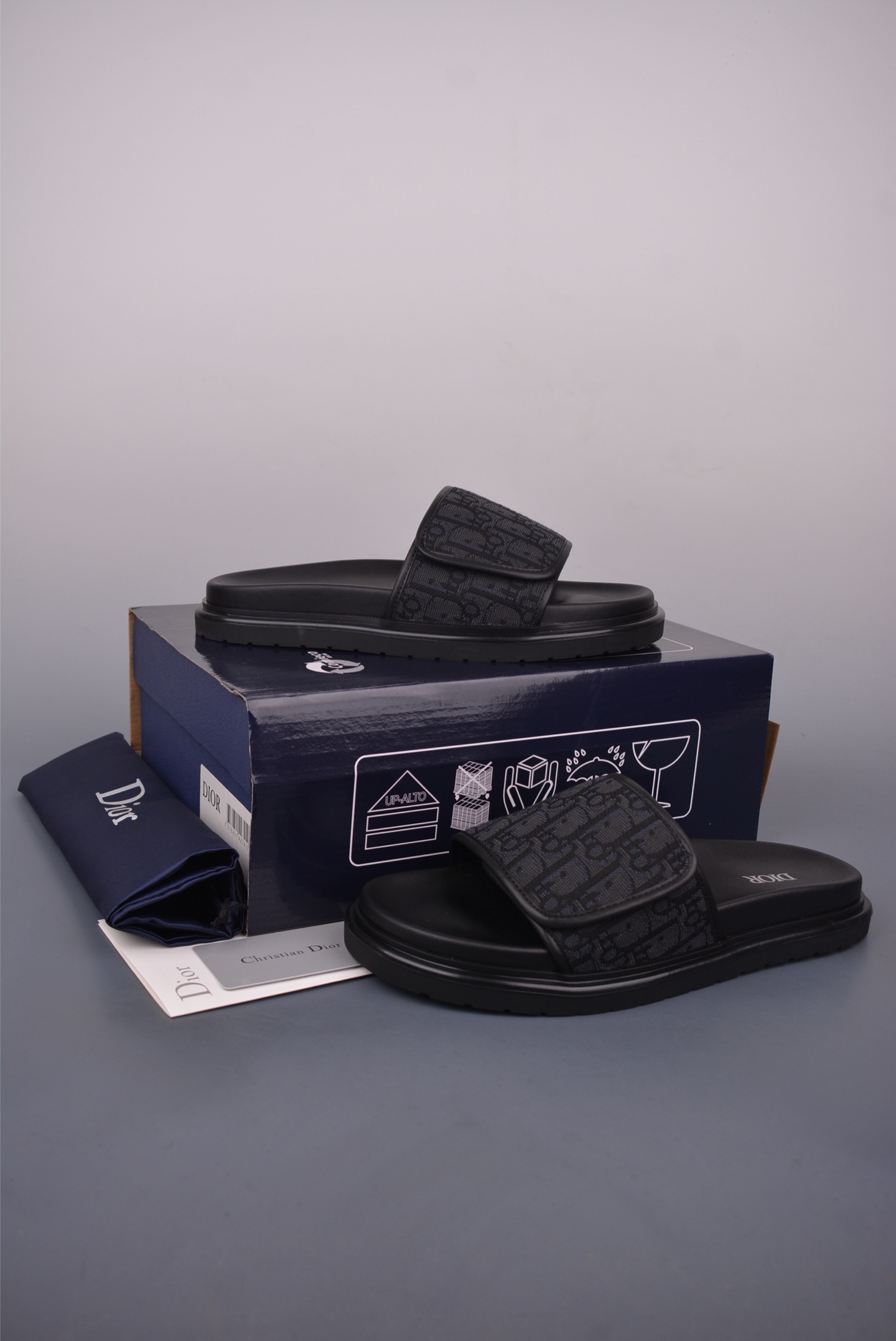 Dior H-Town Sandal All Black 