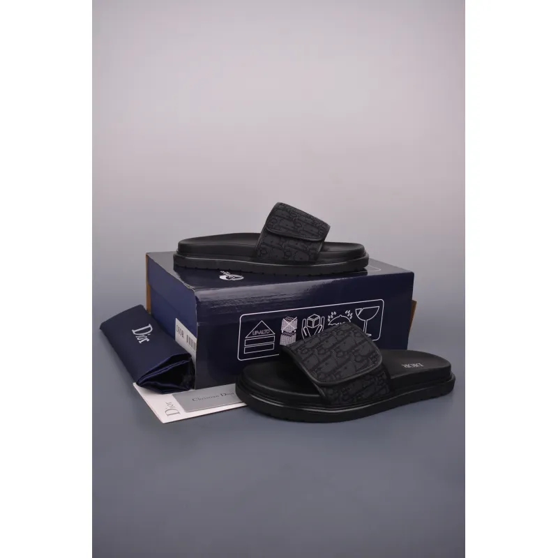 Dior H-Town Sandal All Black 