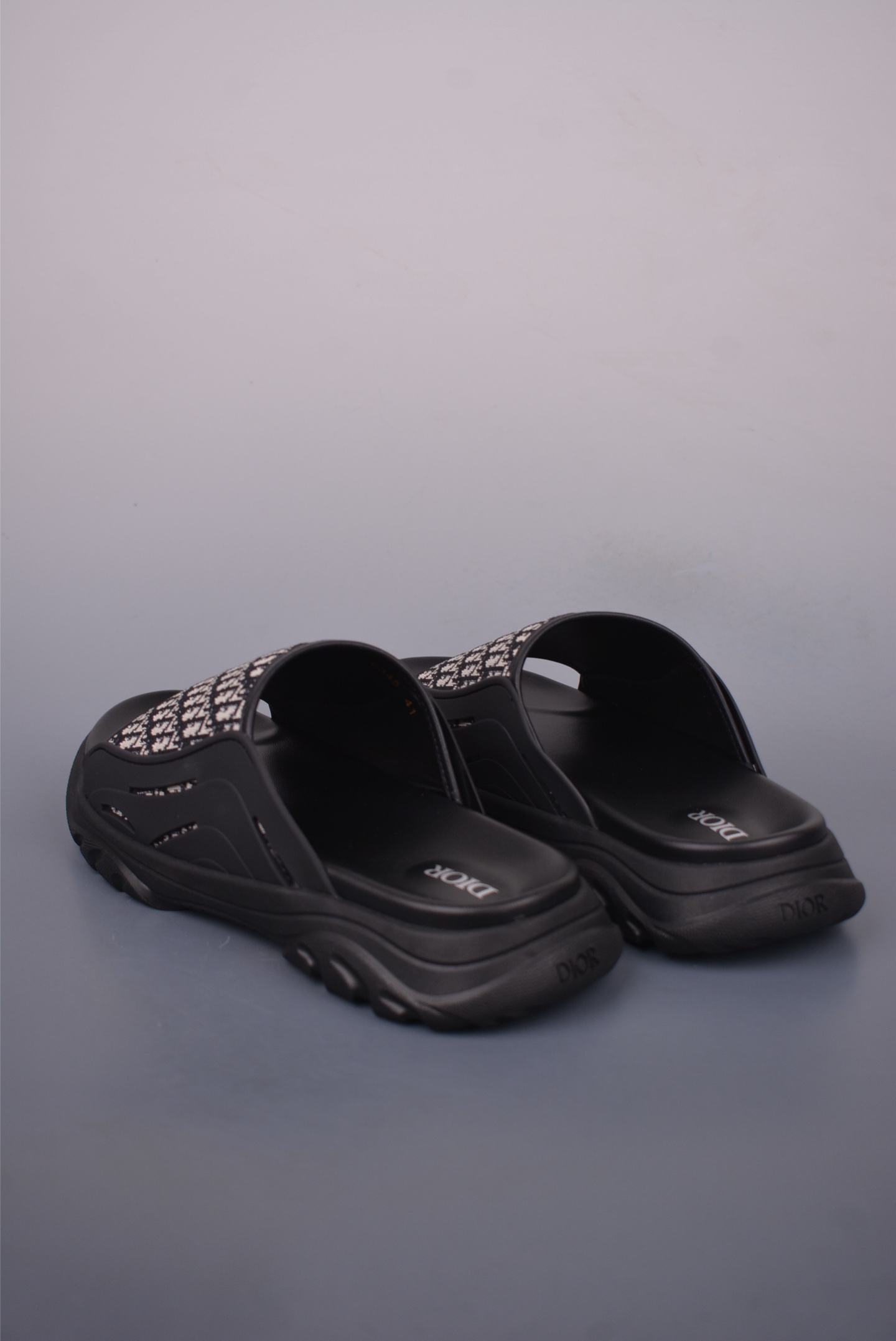 Dior H-Town Sandal Black Beige