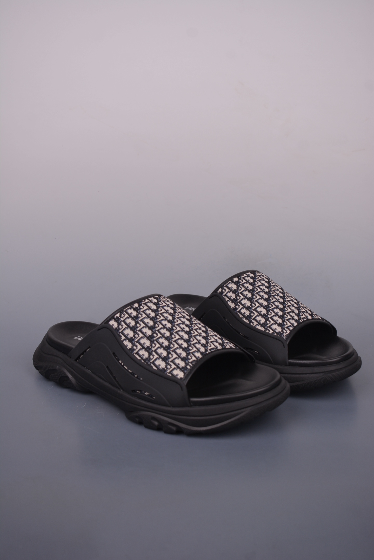 Dior H-Town Sandal Black Beige