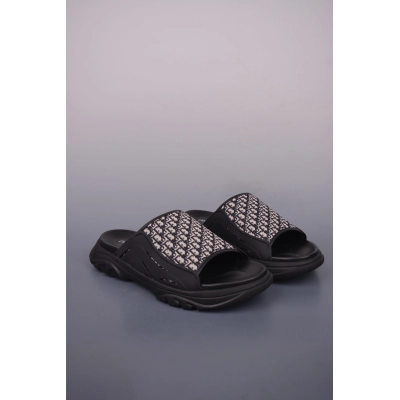 Dior H-Town Sandal Black Beige 01