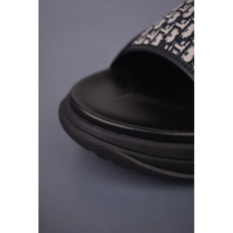 Dior H-Town Sandal Black Beige