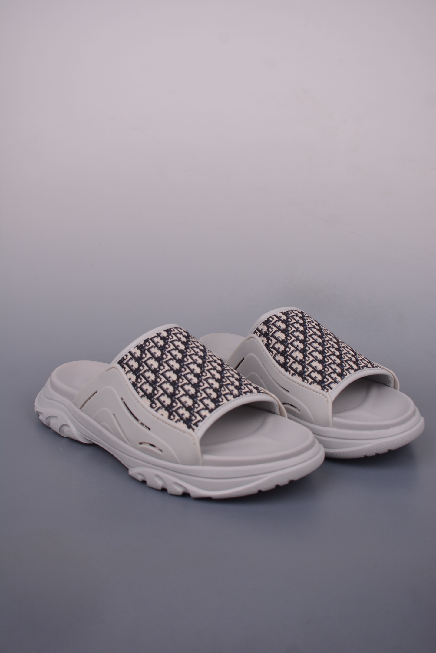 Dior H-Town Sandal Grey Beige