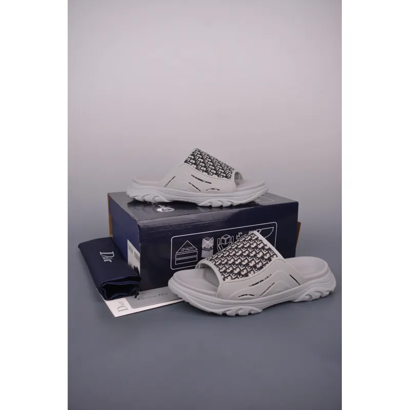 Dior H-Town Sandal Grey Beige