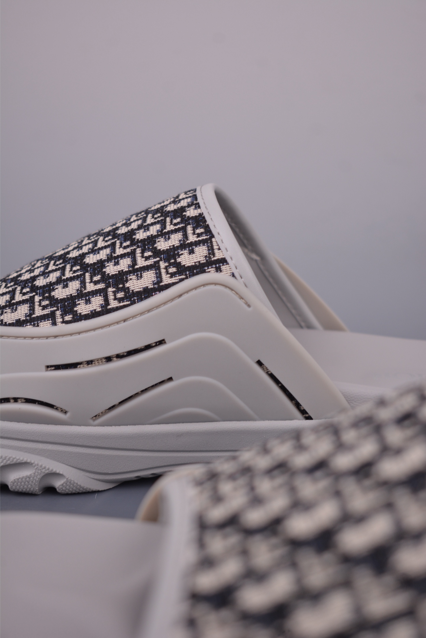 Dior H-Town Sandal Grey Beige