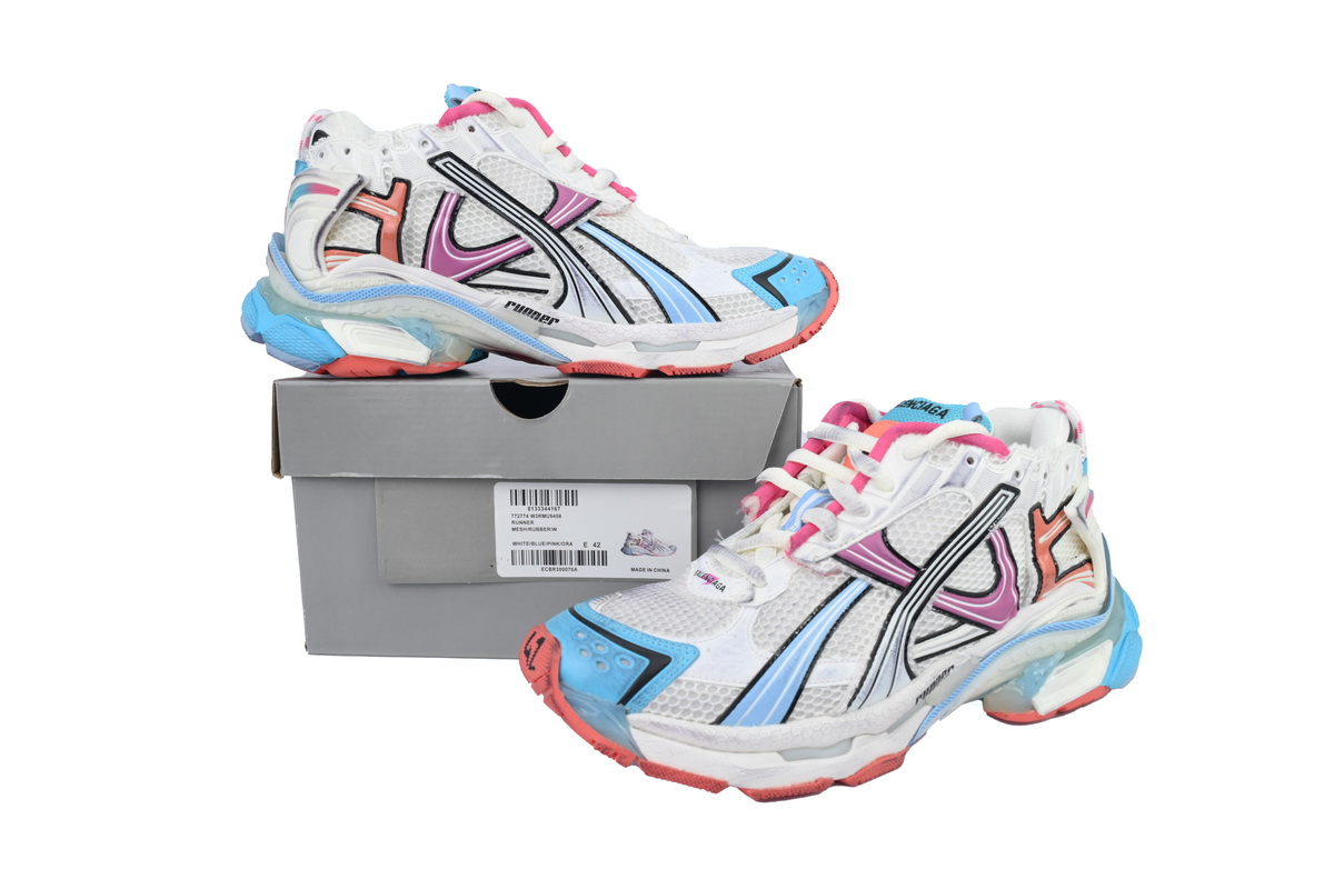 Balenciaga Runner Sneaker Grey Multi 772767 W3RMU 9458