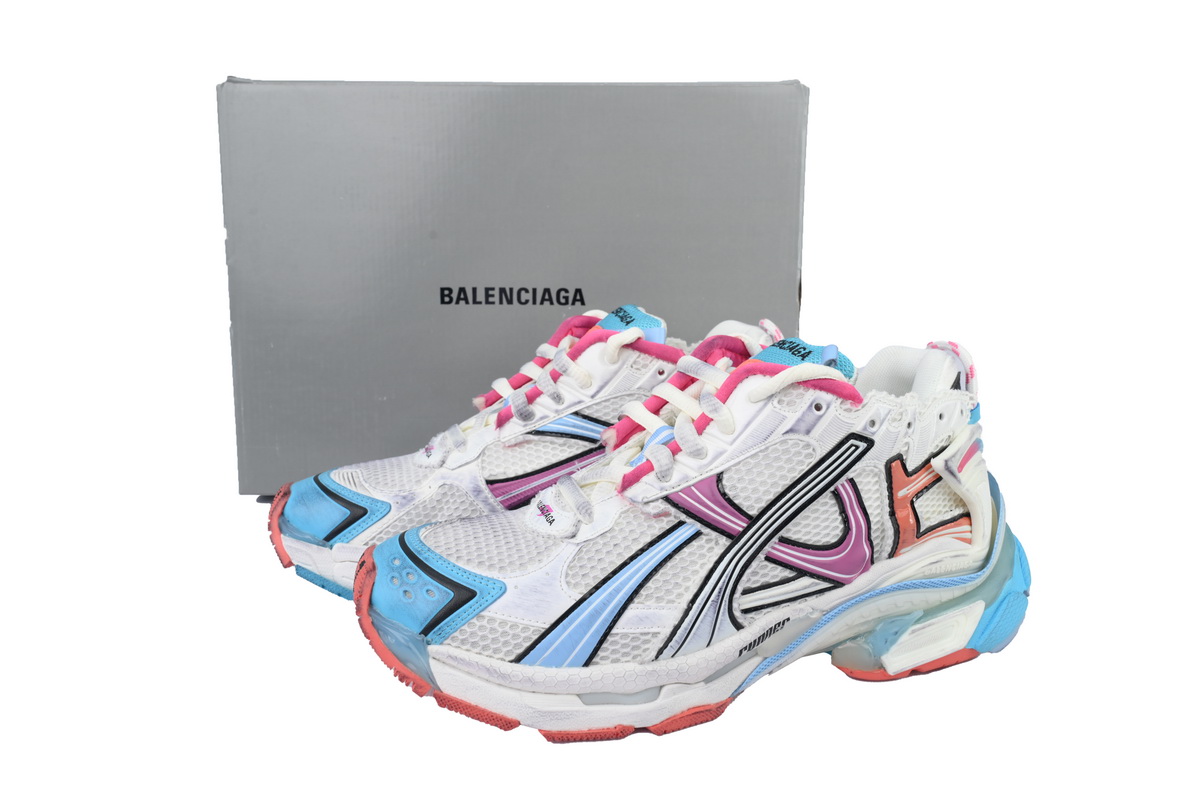Balenciaga Runner Sneaker Grey Multi 772767 W3RMU 9458