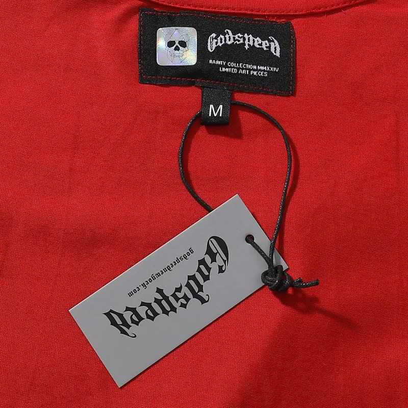 Godspeed Skele Rarri T-shirt Black White Red