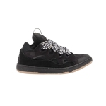 Lanvin Leather Curb Sneaker Black