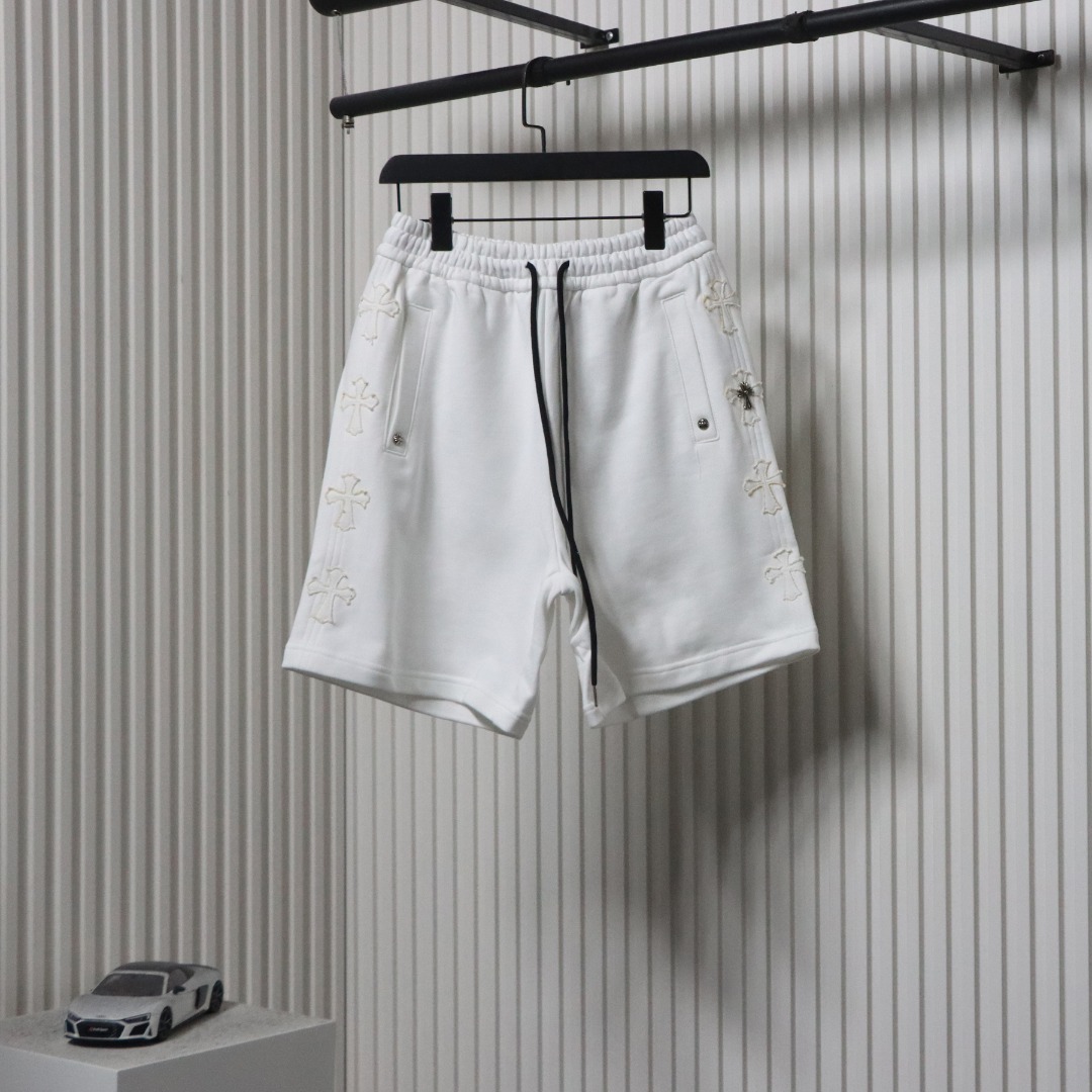 Chrome Hearts Shorts White Grey