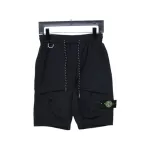 Stone Island Logo Polo Shorts Black