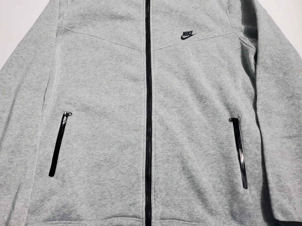 Nike Sportswear Tech Fleece Full-Zip Hoodie & Joggers Set Dark Heather Grey/Black