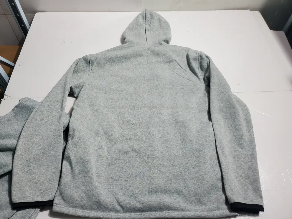 Nike Sportswear Tech Fleece Full-Zip Hoodie & Joggers Set Dark Heather Grey/Black