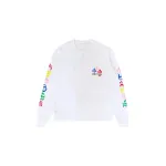 Chrome Hearts Multicolor Cross Long-Sleeve Shirt White