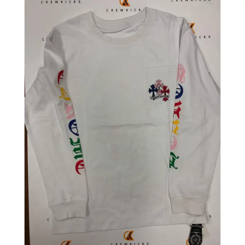 Chrome Hearts Multicolor Cross Long-Sleeve Shirt White