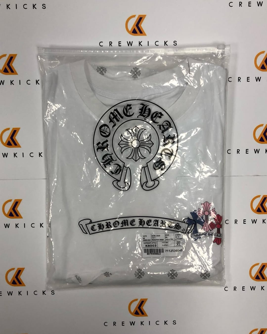 Chrome Hearts Multicolor Cross Long-Sleeve Shirt White/Black