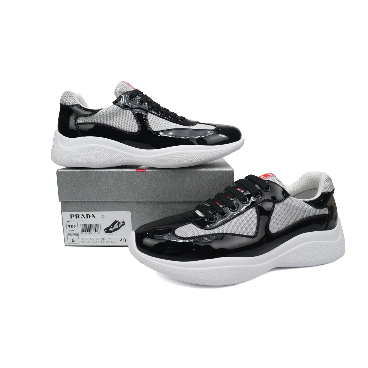 Prada America's Cup Sneaker Black Grey