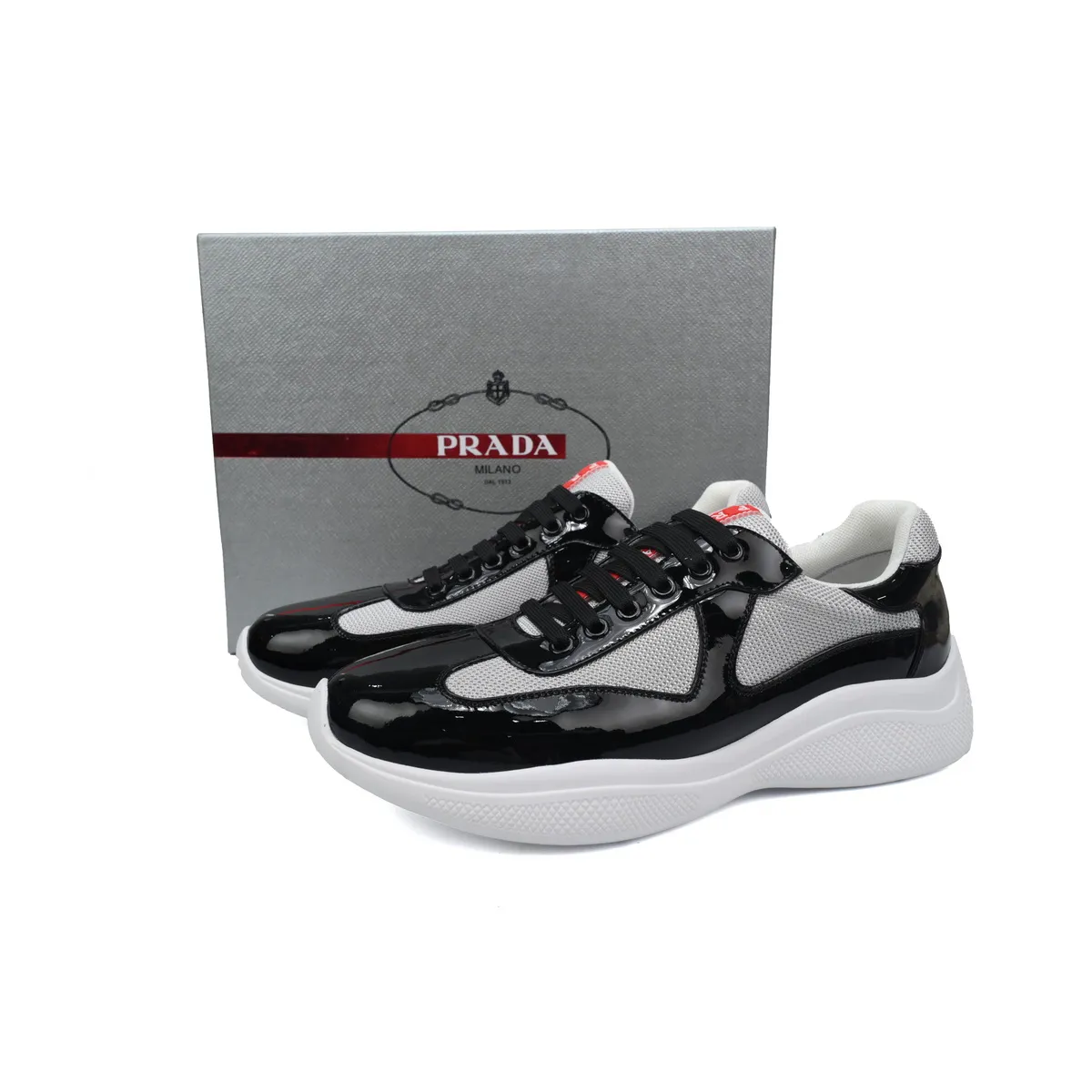 Prada America's Cup Sneaker Black Grey