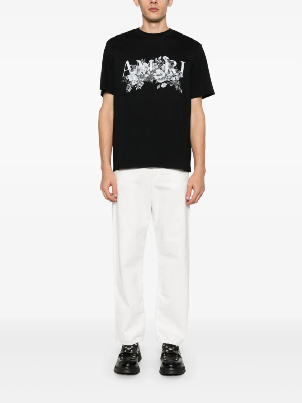 Amiri Logo-print T-shirt Black