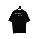 Balenciaga Round Neck Tees Black and White