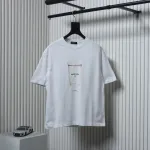 Balenciaga Round Neck Tees Black and White