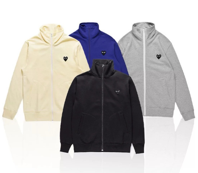 Comme des Garcons PLAY Zip Up Sweatshirt