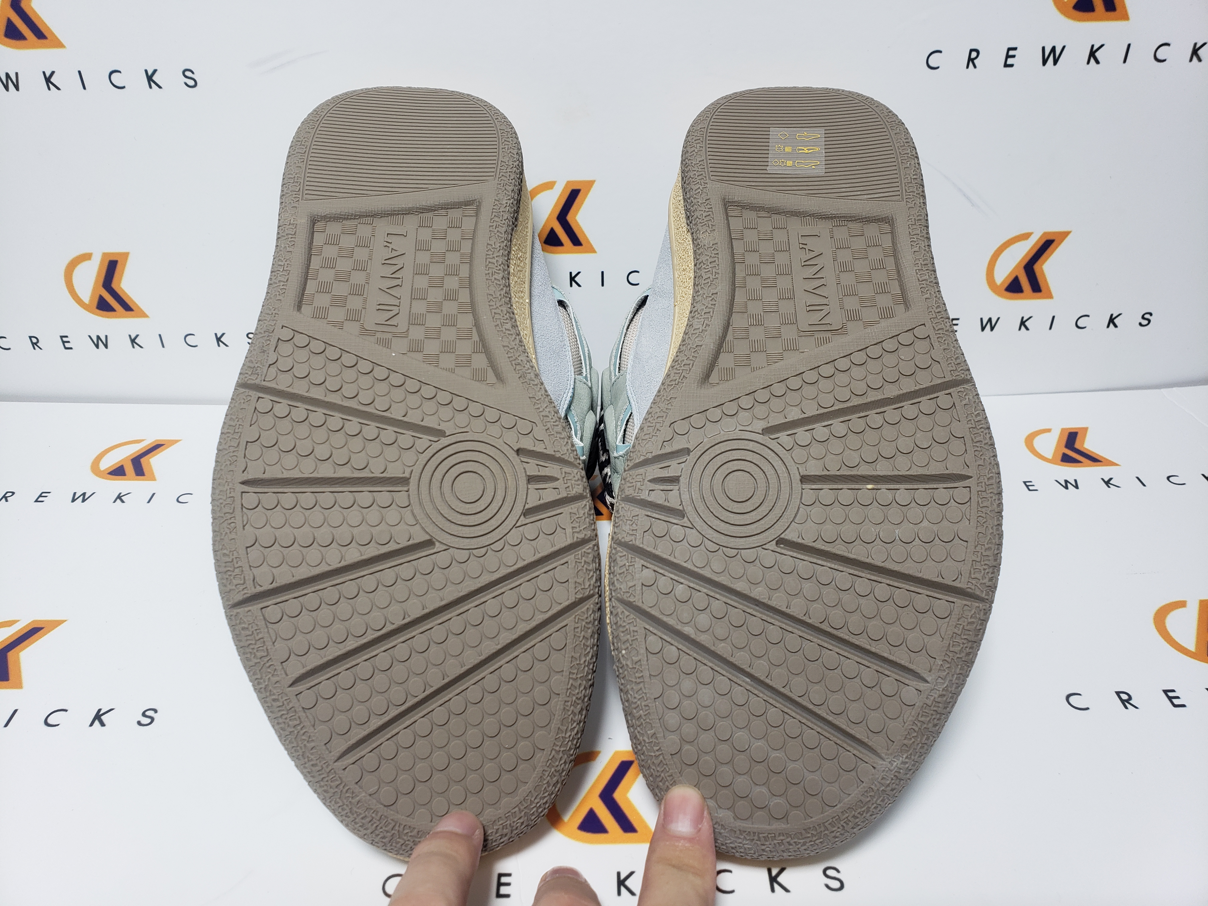 Lanvin Leather Curb Light Blue Gum