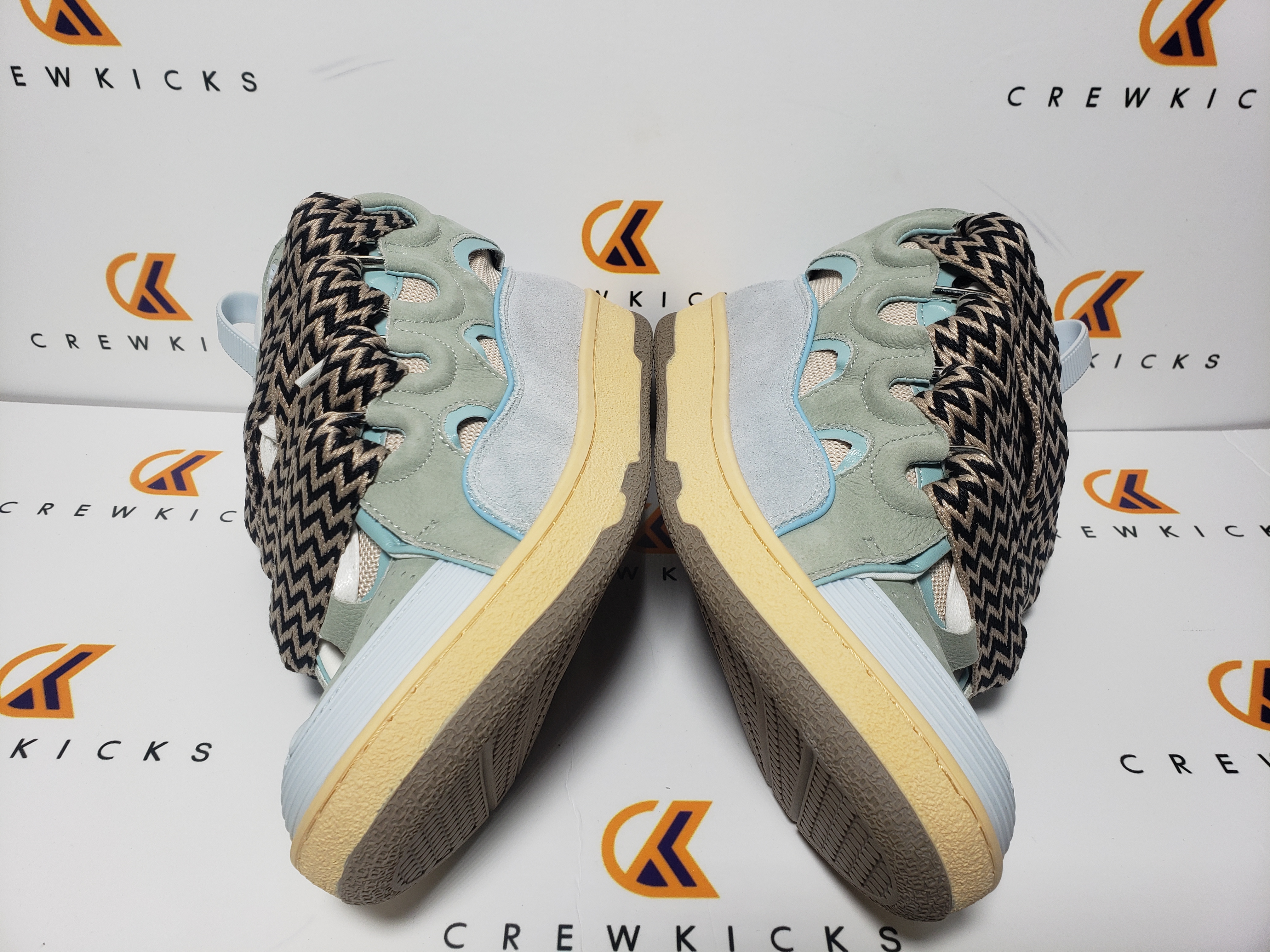 Lanvin Leather Curb Light Blue Gum